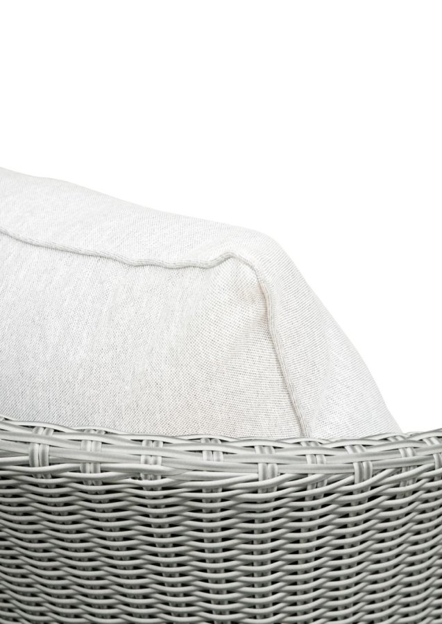 Bistro s�t, m. 2 havestole og 1 havebord, m. gr� puder - gr� PE flet og gr� tr�