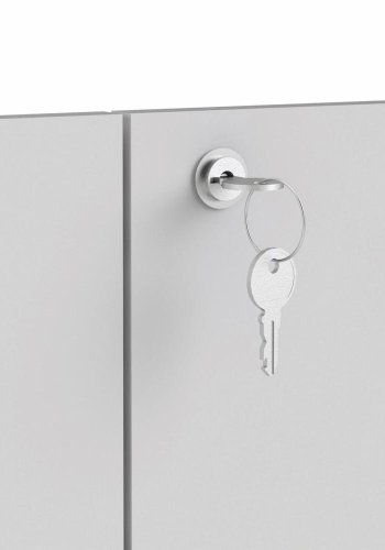 TVILUM Prima Türen mit Schloss - weißes Melamin (2er-Set)