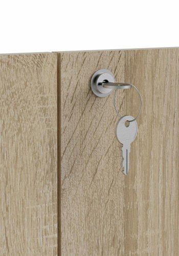 TVILUM Prima l�ger med l�s - egetr�sfarvet melamin (s�t af 2)