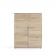 TVILUM Prima Bürokommode - Eichenstruktur, mit 2 Türen und 2 Schubladen 