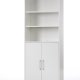 TVILUM Prima Büroregal - weiß, mit 2 Türen 