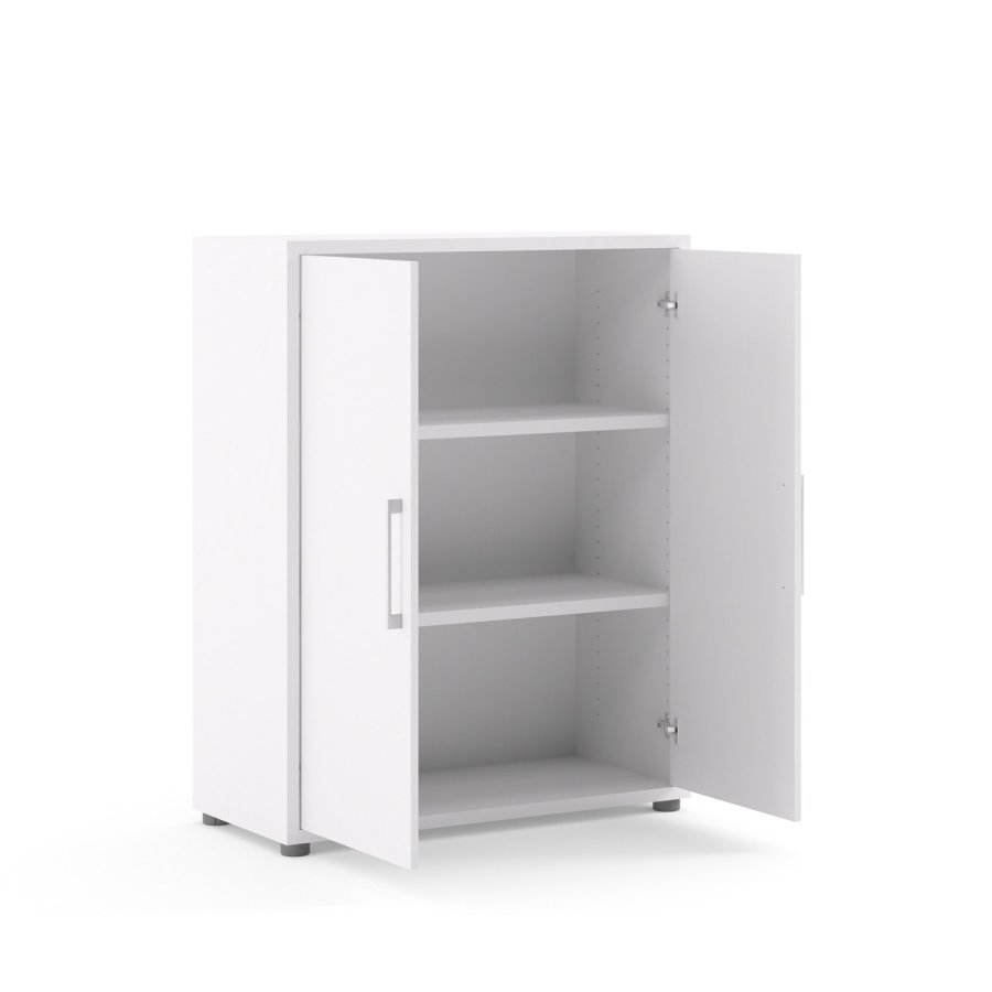 
TVILUM prima skænk - hvidt træ, laminat, 2 låger
