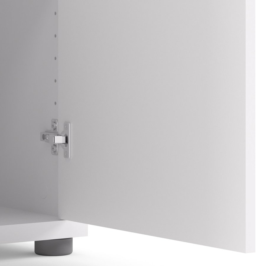 
TVILUM prima skænk - hvidt træ, laminat, 2 låger
