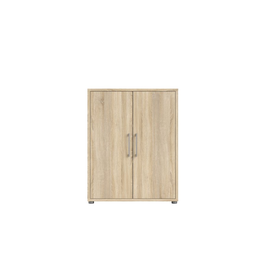 
TVILUM prima skænk - egestruktur træ, 2 låger
