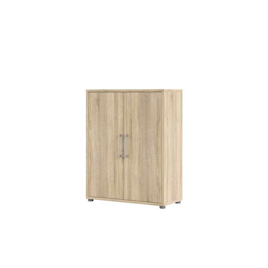 
TVILUM prima skænk - egestruktur træ, 2 låger
