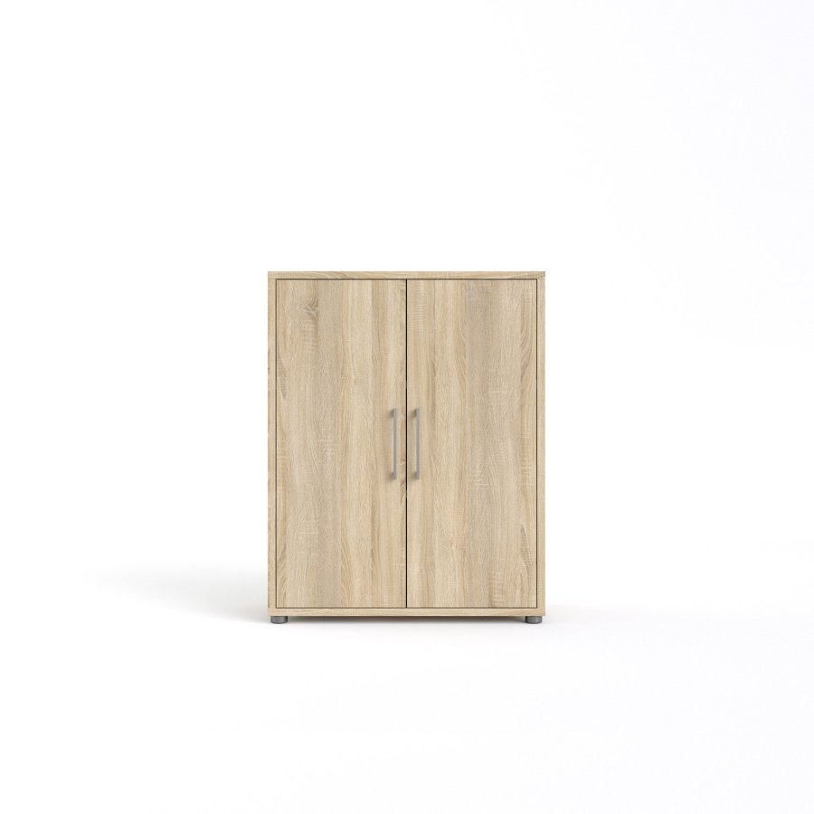 
TVILUM prima skænk - egestruktur træ, 2 låger
