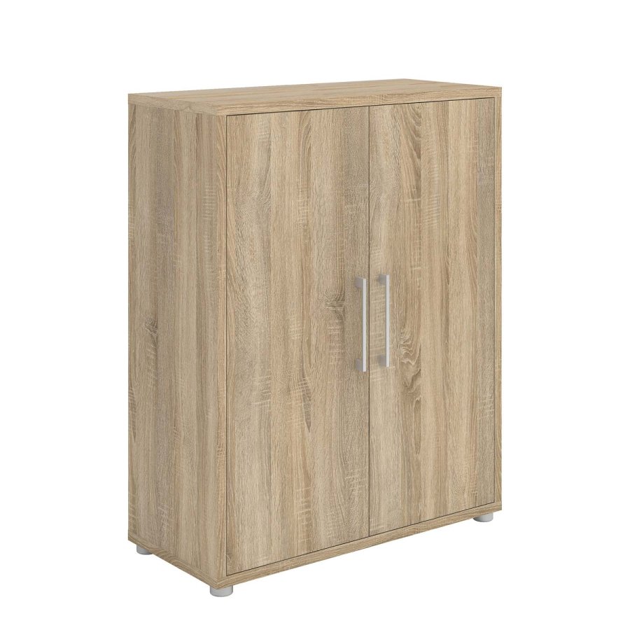 
TVILUM prima skænk - egestruktur træ, 2 låger
