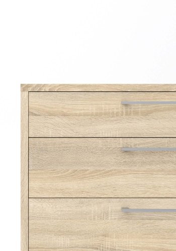 TVILUM Prima Bürokommode - Eichenstruktur, mit 4 Schubladen 