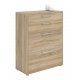 TVILUM Prima Bürokommode - Eichenstruktur, mit 4 Schubladen 