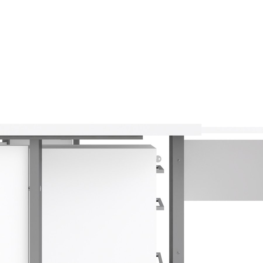 TVILUM Prima skuffesektion - hvid tr, m. hjul, 4 skuffer