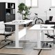 TVILUM Prima höhenverstellbarer Tisch - weiß (150x80)