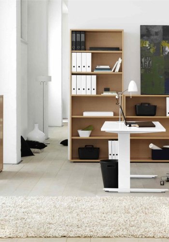 TVILUM Prima höhenverstellbarer Tisch - weiß (150x80)