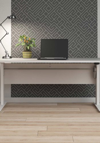 TVILUM Prima höhenverstellbarer Tisch - weiß (150x80)