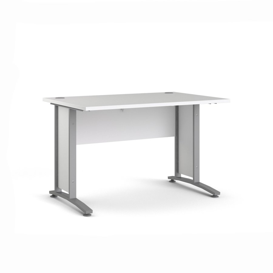 TVILUM Prima skrivebord - hvitt tre, 80x120