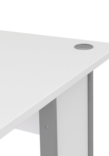 TVILUM Prima skrivebord - hvitt tre, 80x120