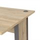TVILUM Prima Schreibtisch - Eichenstruktur und silbergrauer Stahl (150x80)