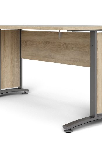 TVILUM Prima Schreibtisch - Eichenstruktur, Stahlrahmen