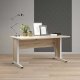 TVILUM Prima Schreibtisch - Eichenfurnier natur und weiß (150x80)