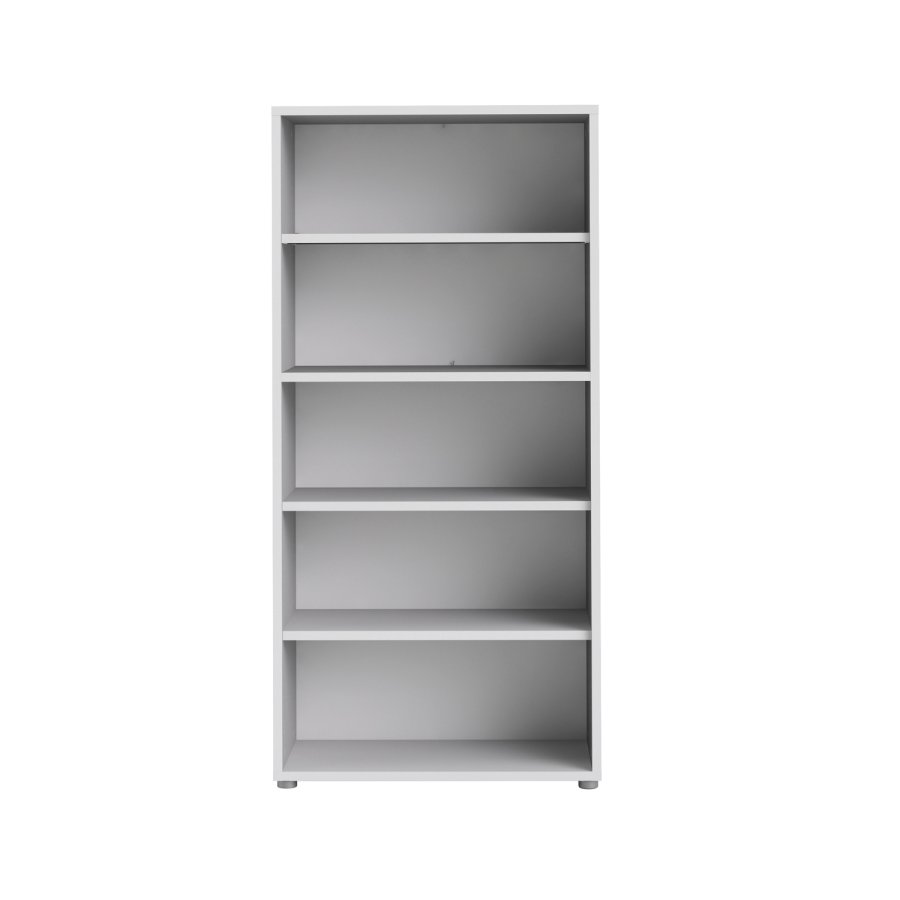 
TVILUM PRIMA reol - hvid, sort, 4 hylder
