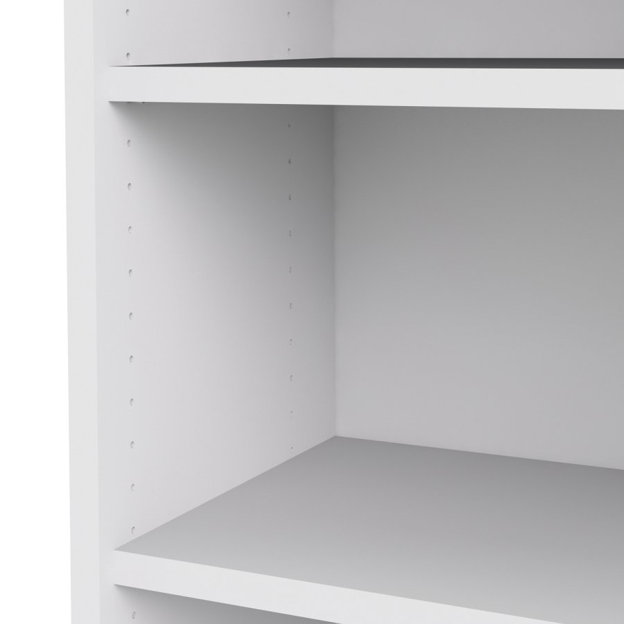 
TVILUM PRIMA reol - hvid, sort, 4 hylder
