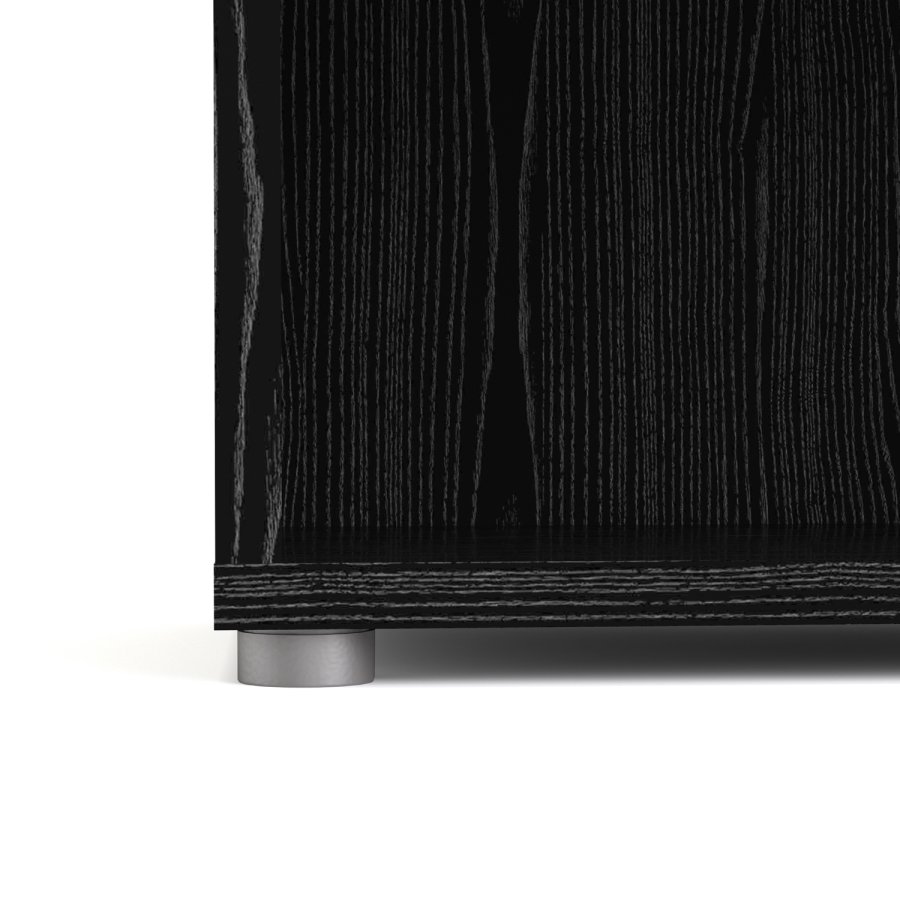 
TVILUM PRIMA reol - hvid, sort, 4 hylder
