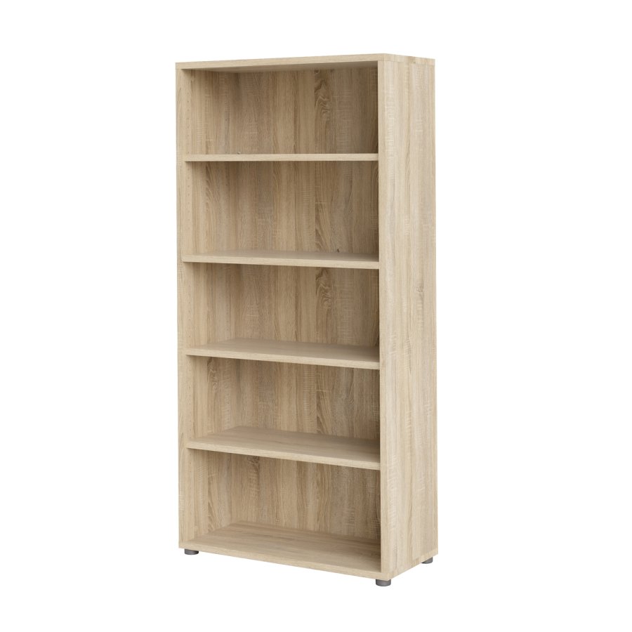 
TVILUM PRIMA reol - hvid, sort, 4 hylder
