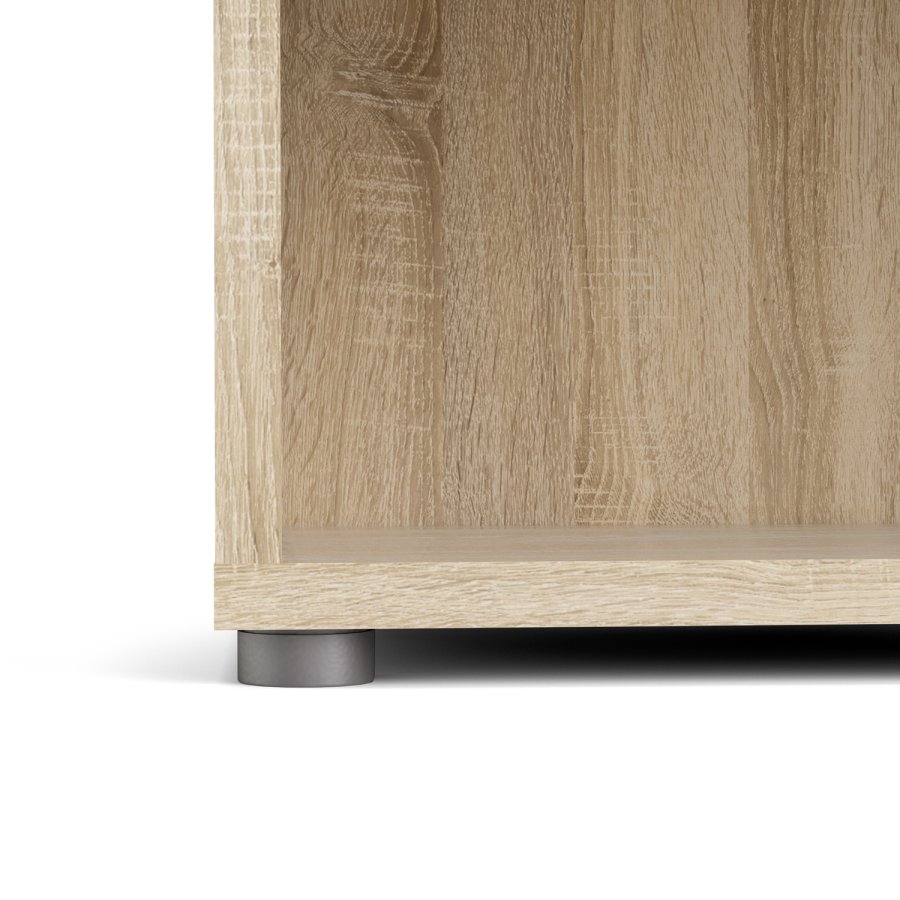 
TVILUM PRIMA reol - hvid, sort, 4 hylder
