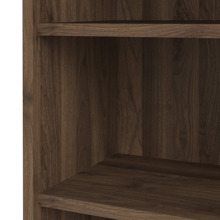 
TVILUM PRIMA reol - hvid, sort, 4 hylder
