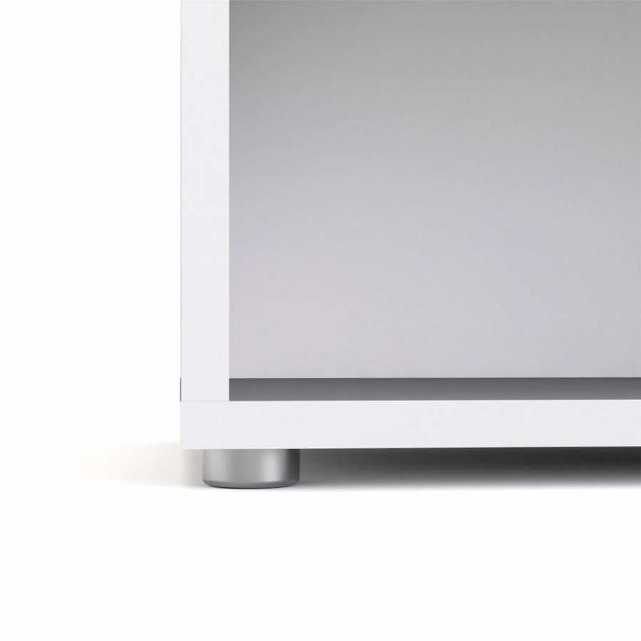 TVILUM Prima Bücherregal, mit 5 Regalen – weißes Melamin (H: 221,7 cm x 89,2 cm x 40,1 cm)