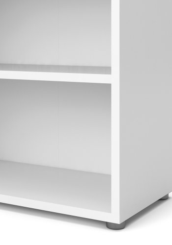 TVILUM Prima Bücherregal, mit 5 Regalen – weißes Melamin (H: 221,7 cm x 89,2 cm x 40,1 cm)