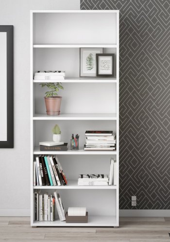 TVILUM Prima skrivebord - hvitt tre, 80x120