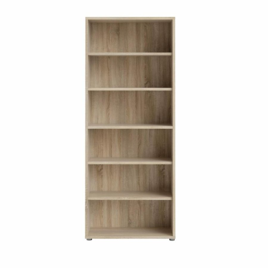 TVILUM Prima Bücherregal, m. 5 Regalböden - Naturfolie