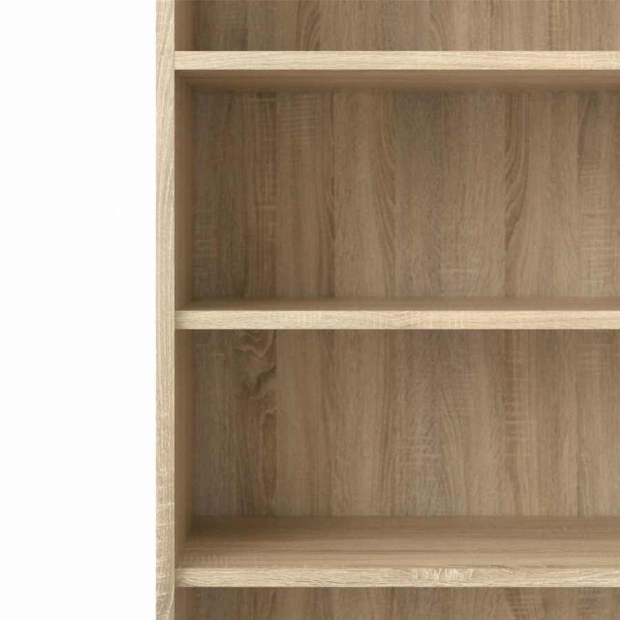 TVILUM Prima Bücherregal, m. 5 Regalböden - Naturfolie