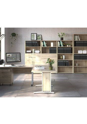 TVILUM Prima Bücherregal, m. 5 Regalböden - Naturfolie