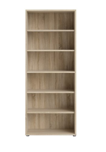 TVILUM Prima Bücherregal, m. 5 Regalböden - Naturfolie