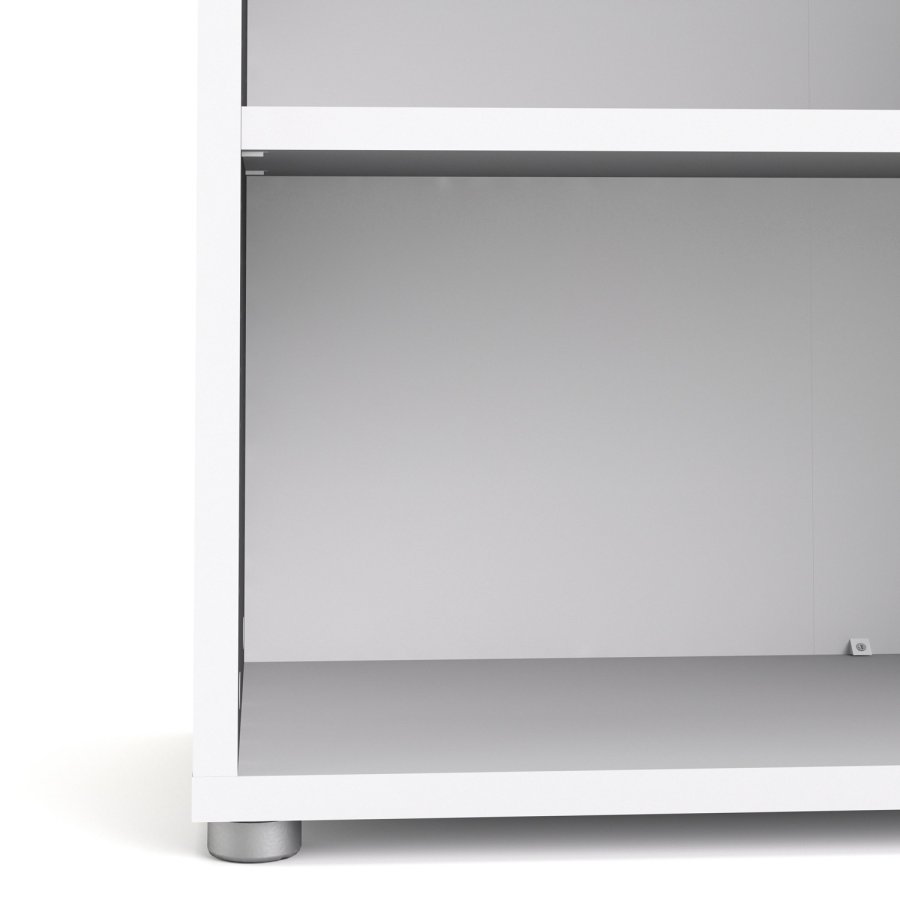 TVILUM Prima Bücherregal - weiß, mit 2 Regalen 