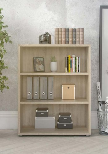 TVILUM Prima Bücherregal - Eichenstruktur, mit 2 Regalen 