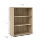TVILUM Prima Bücherregal - Eichenstruktur, mit 2 Regalen 