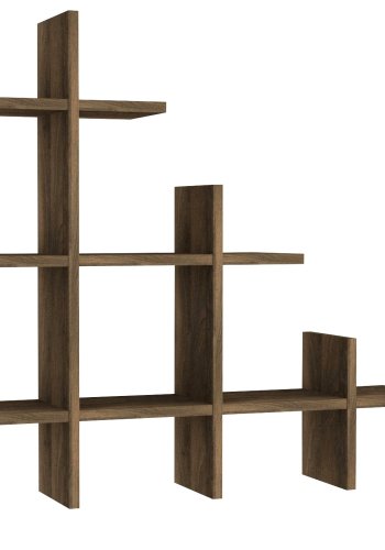 FUNZI LIVING Juke vegghylle - valnttmelamin