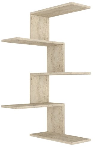 FUNZI LIVING Caniko vegghylle - travertin melamin