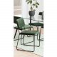 ACT NORDIC Cornelia spisebordstol - grnn polyester og svart metall