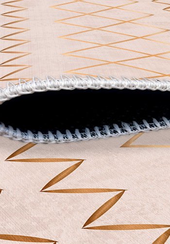 TEPPI WOOBTNY0109 gulvtppe m. mnster, rektangulr - creme/multifarvet bomuld/chenille (160x250)