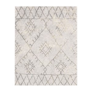 TEPPI WOOBTNY0230 mnstret teppe, rektangulrt - krem/flerfarget bomull/chenille (160x230)