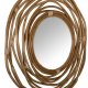 DUTCHBONE Kubu veggspeil, rundt - speilglass og brun rotting (75)