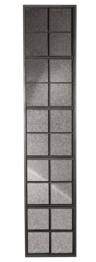 DUTCHBONE Vintage veggspeil, rektangulrt - speilglass og svart jern (178x38)