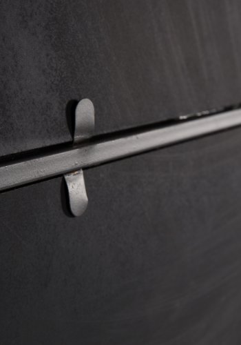 DUTCHBONE Vintage veggspeil, rektangulrt - speilglass og svart jern (178x38)