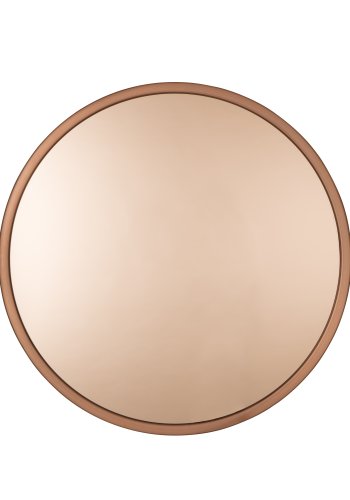 ZUIVER Bandit veggspeil, rundt - speilglass og kobberstl (60)