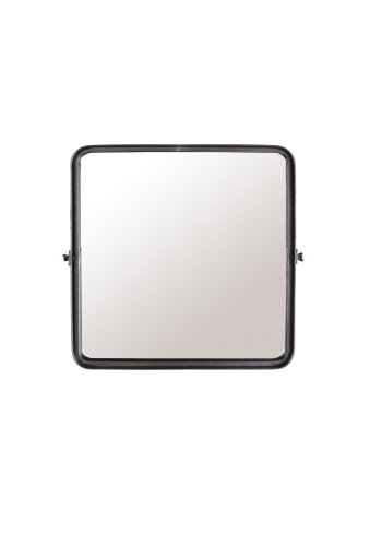 DUTCHBONE Poke veggspeil M, firkantet - speilglass og svart jern (41x41)