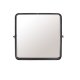 DUTCHBONE Poke veggspeil M, firkantet - speilglass og svart jern (41x41)