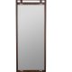 DUTCHBONE Riva gulvspeil, rektangulrt - speilglass og brunt bketre (180x60)